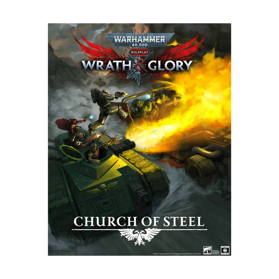 

Wrath & Glory - Church of Steel, Warhammer 40,000 RPG (Cubicle Seven), твердый переплет