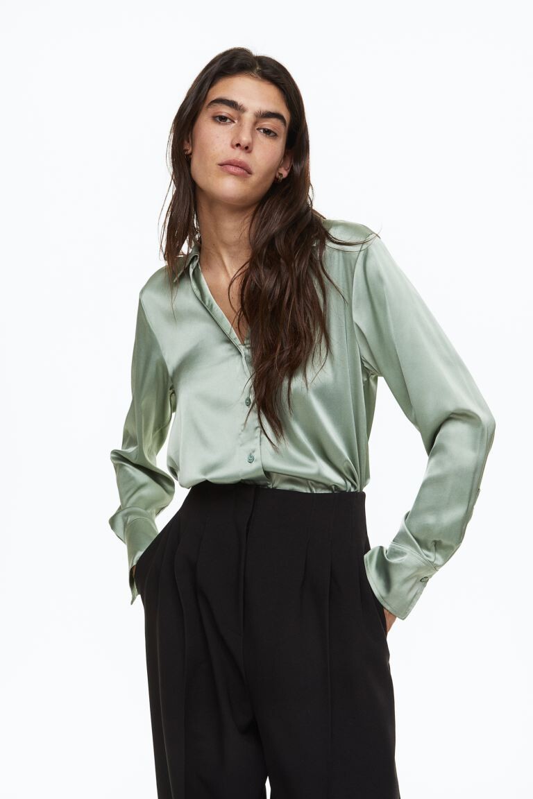 

Блузка с V-образным вырезом H&M