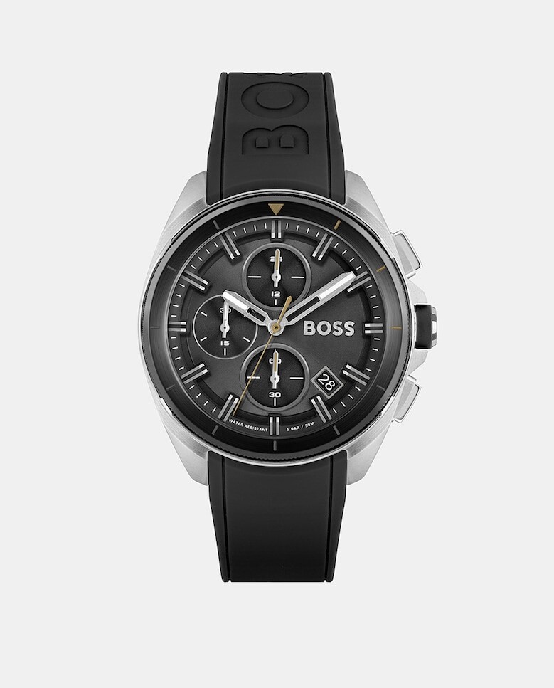 

Volaine 1513953 черные силиконовые мужские часы с хронографом Boss, черный