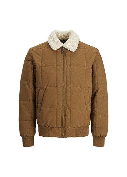 

Коричневое мужское пальто Jack & Jones