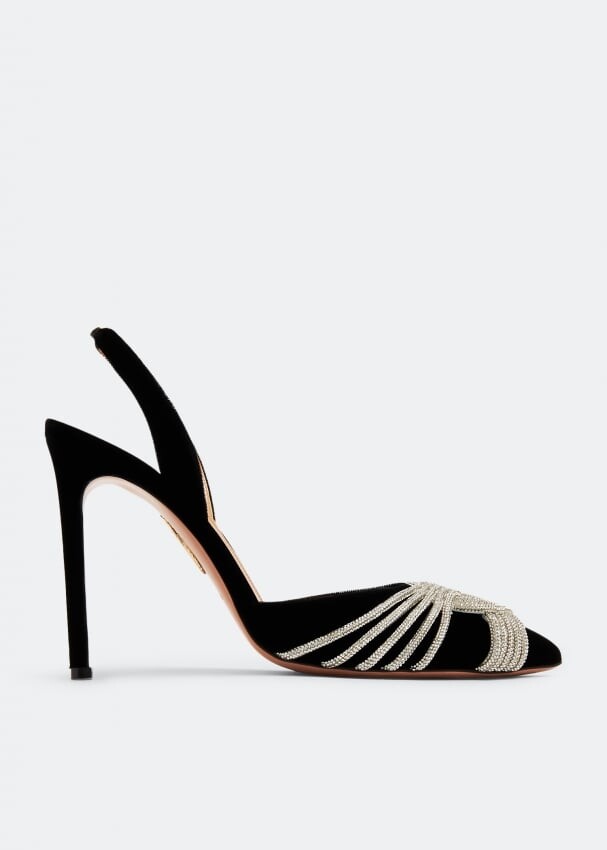 

Туфли Aquazzura Gatsby Sling 105, черный
