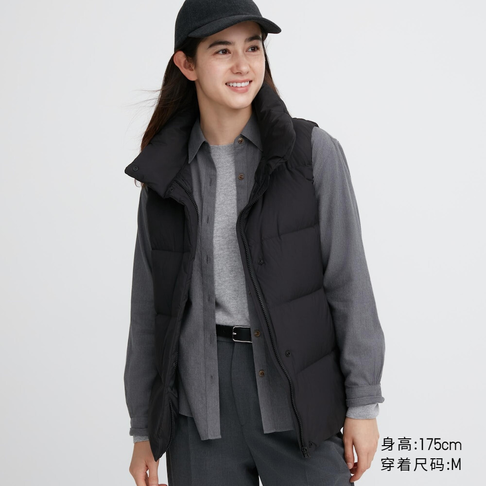 

Жилет Uniqlo Cloud Down пуховый с воротником-стойкой, черный