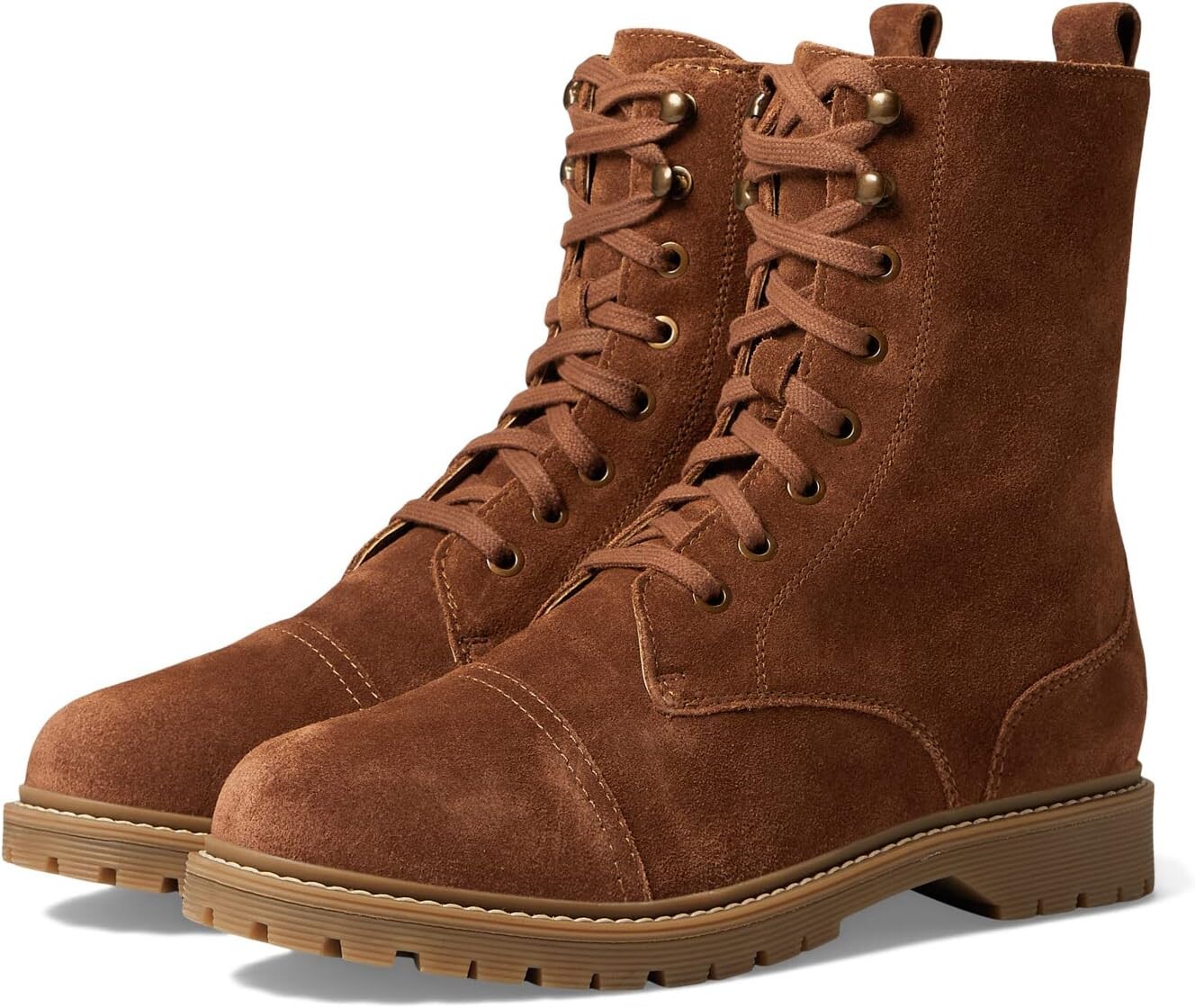 

Ботинки на шнуровке Bruna ZODIAC, цвет Cognac Light Brown Suede