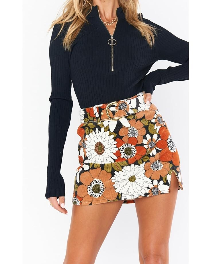 

Юбка Show Me Your Mumu Tyra Belted, цвет Hutton Floral Corduroy