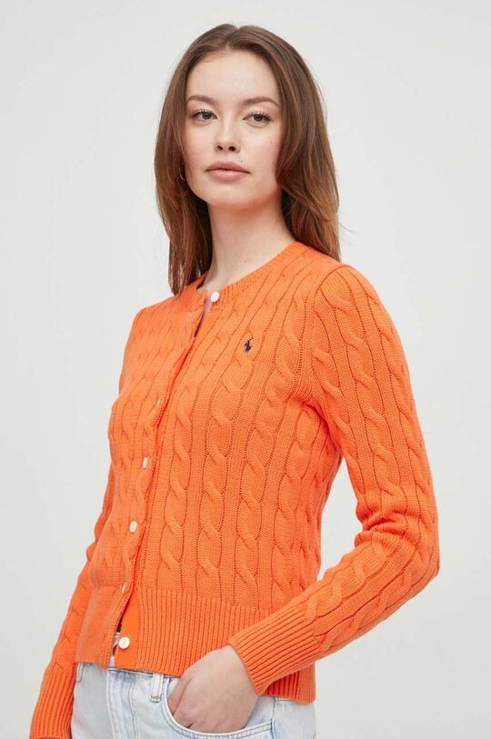 

Хлопковый кардиган Polo Ralph Lauren, оранжевый