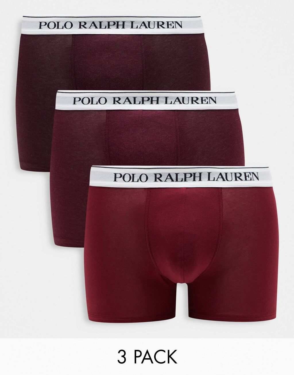 

Набор из трех бордовых плавок Polo Ralph Lauren с поясом с логотипом