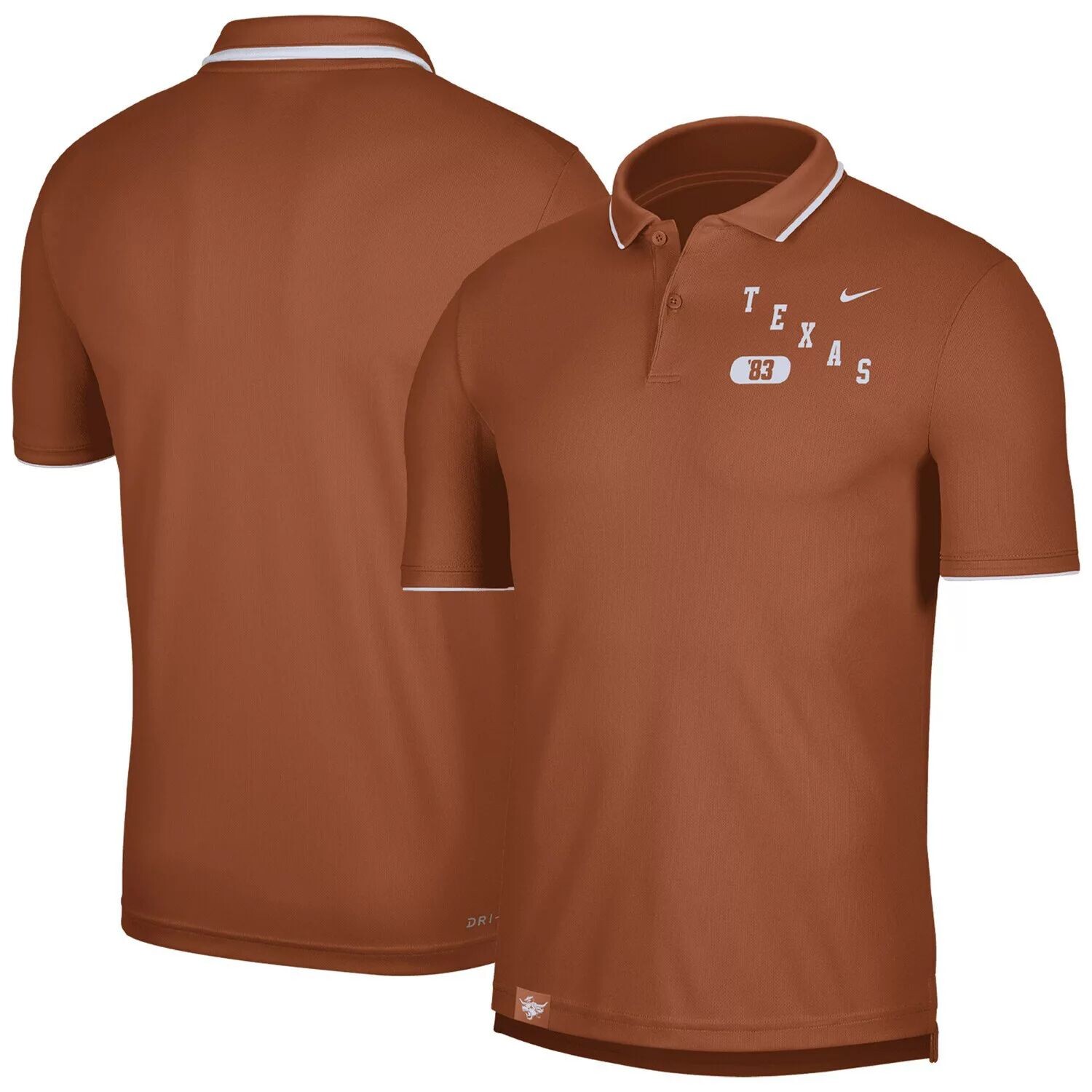 

Мужская футболка-поло Texas Orange с надписью Texas Longhorns Performance Nike