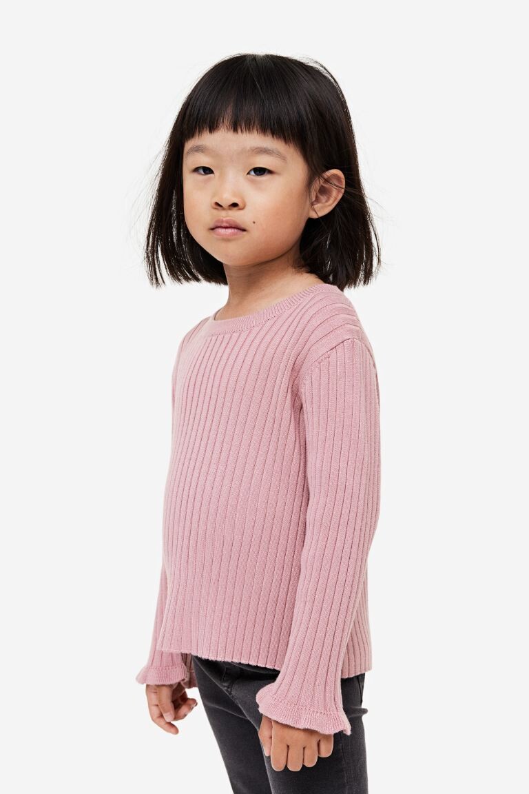 

Вязаный свитер в рубчик H&M