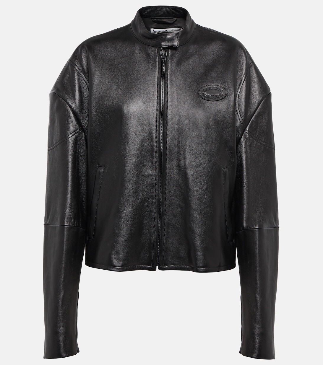

Кожаный пиджак ACNE STUDIOS, черный