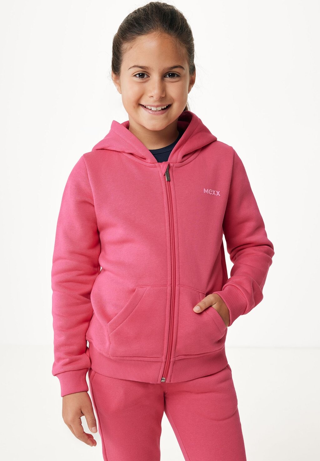 

Толстовка на молнии Through Basic Full Mexx, цвет warm pink