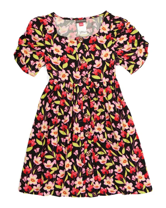 

Платье с цветочным принтом для больших девочек Vince Camuto, цвет Floral