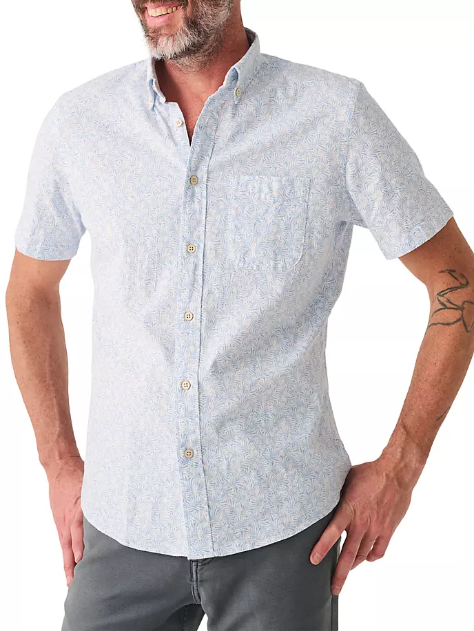

Рубашка Breeze с короткими рукавами Faherty Brand, цвет sky canopy print