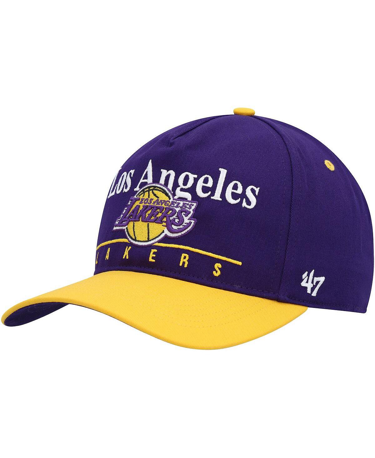 Мужская регулируемая бейсболка Super Hitch Los Angeles Lakers фиолетово-золотого цвета '47 Brand