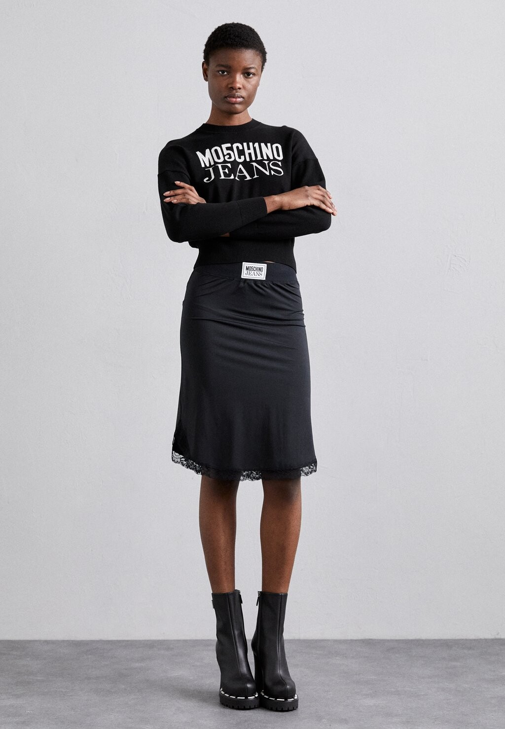 

Топ MOSCHINO JEANS ЮБКА, черный