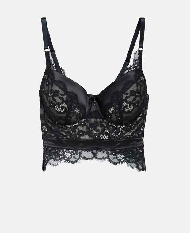 

Бюстгальтер на косточках, чашка BF Hunkemöller, цвет Caviar Black