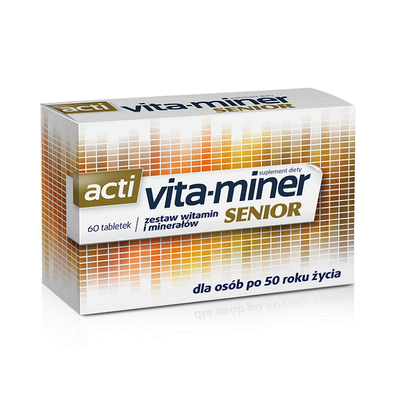 цена Acti Vita-Miner Senior витамины для пожилых людей, 60 шт.