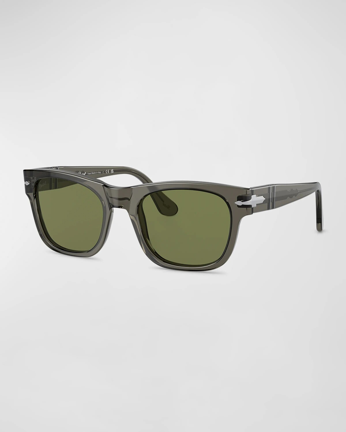 

Прямоугольные солнцезащитные очки из ацетата Persol, цвет Smoke/Light Green