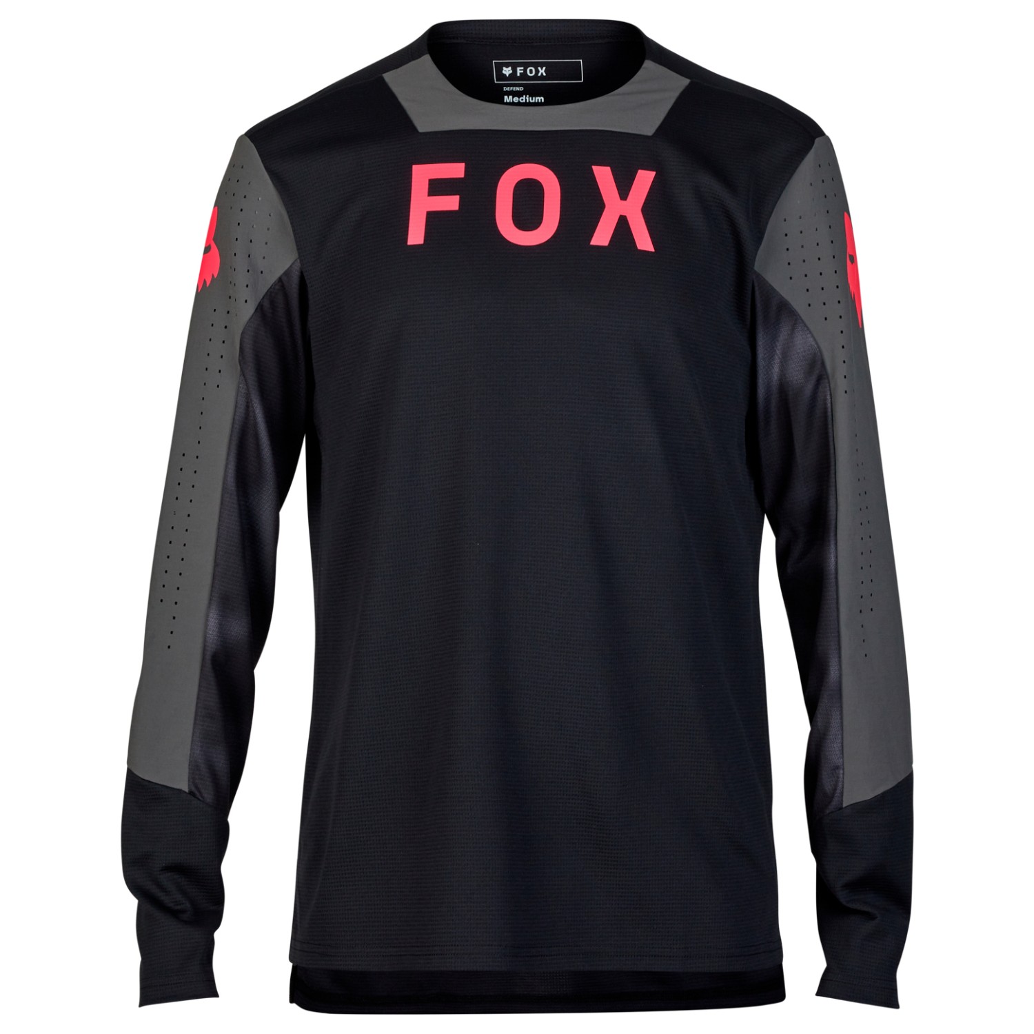 Велосипедный трикотаж Fox Racing Defend L/S Jersey Taunt, черный new f1 racing jersey f1 team crew neck sweater racing jacket