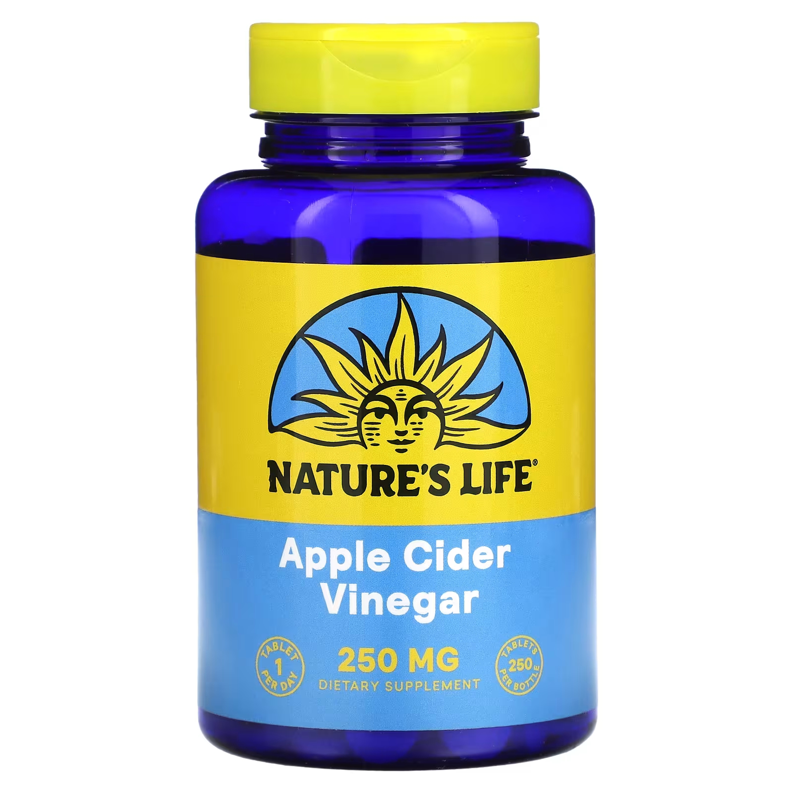 Пищевая добавка Nature's Life Apple Cider Vinegar 250 мг уксус яблочный кинто 0 25л ст б