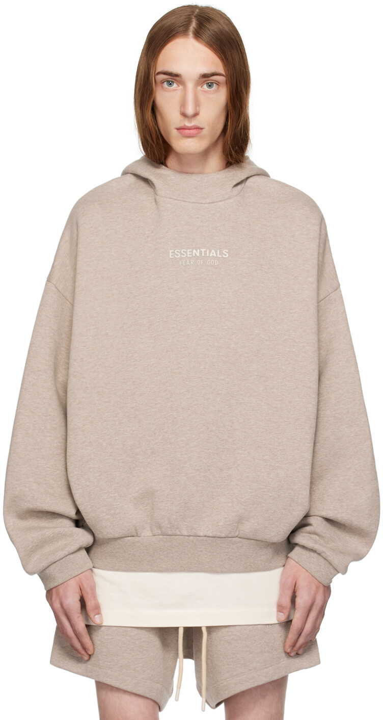 

Бежевый худи на бондаже Fear of God ESSENTIALS