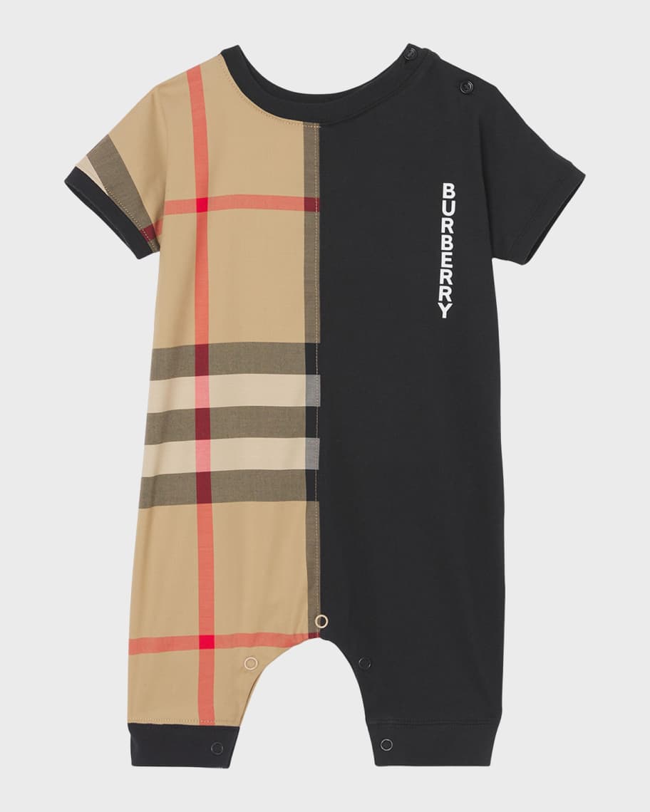 

Комбинезон с цветными блоками Lennox Vintage Check для мальчика, размер 1–18 мес. Burberry