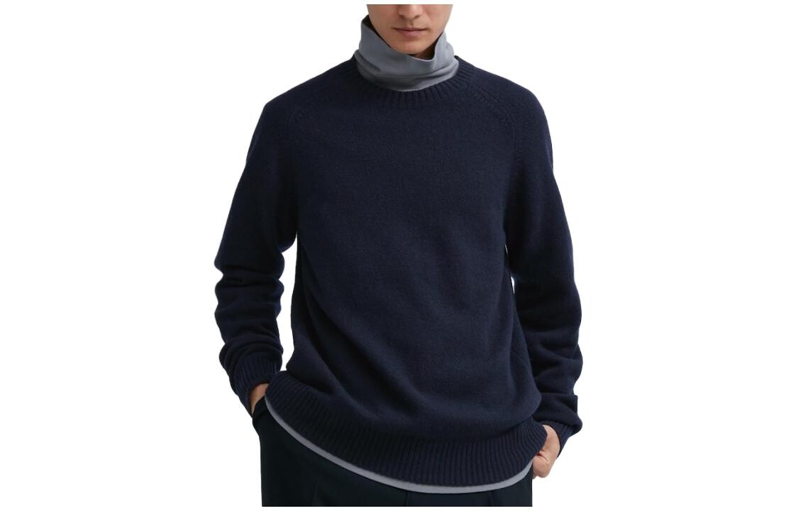 

Свитер унисекс темно-синий Uniqlo, темно-синий
