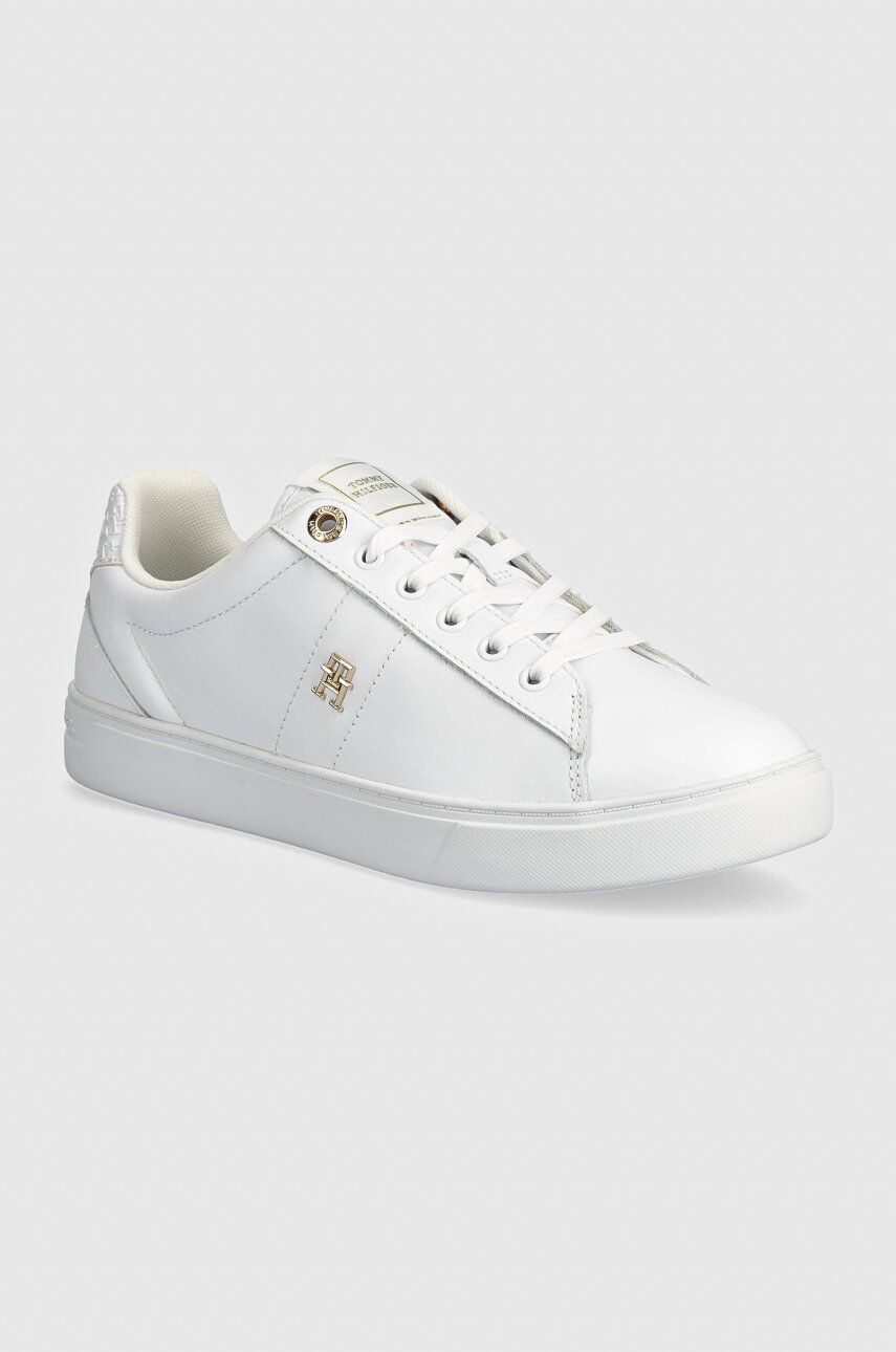 

Кожаные кроссовки Tommy Hilfiger ELEVATED ESSENT SNEAKER MONOGRAM, белый