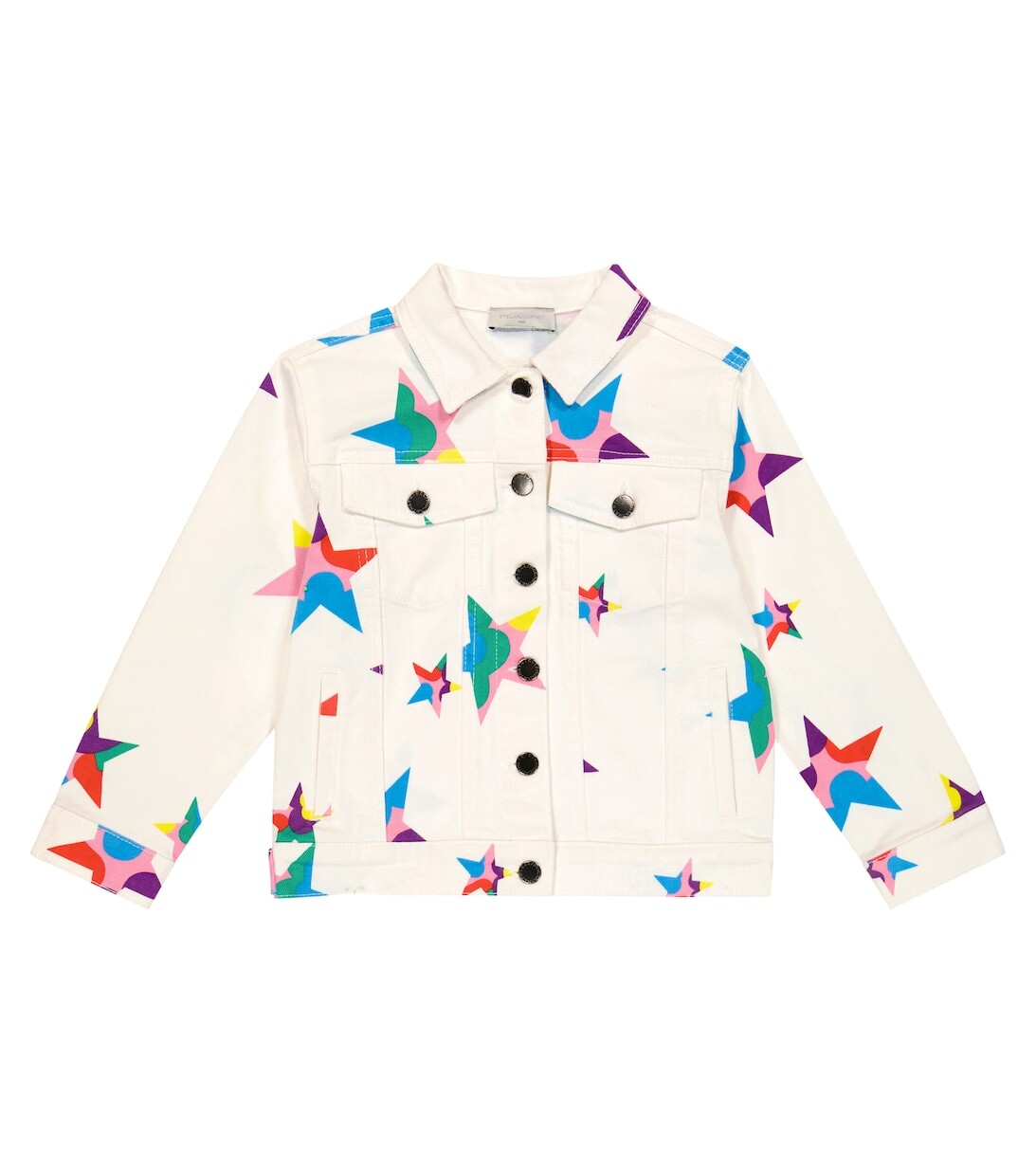 

Джинсовая куртка с принтом Stella McCartney Kids, белый