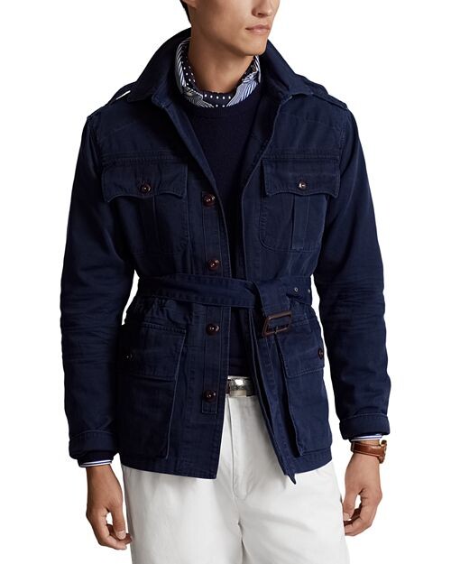 

Практичная куртка из твила с поясом Polo Ralph Lauren, цвет Blue