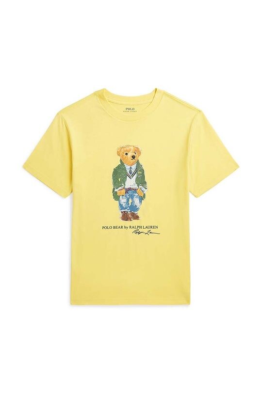 

Polo Ralph Lauren Детская хлопковая футболка, желтый