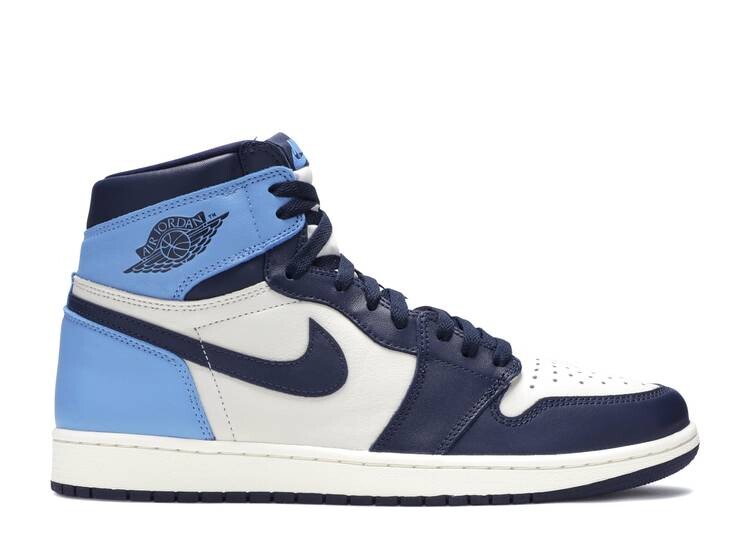 

Кроссовки AIR JORDAN 1 RETRO HIGH OG 'OBSIDIAN',, Серый