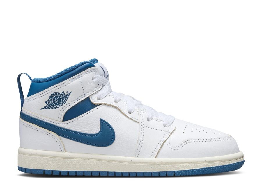 

Кроссовки Air Jordan Jordan 1 Mid Se Ps 'Industrial Blue', белый