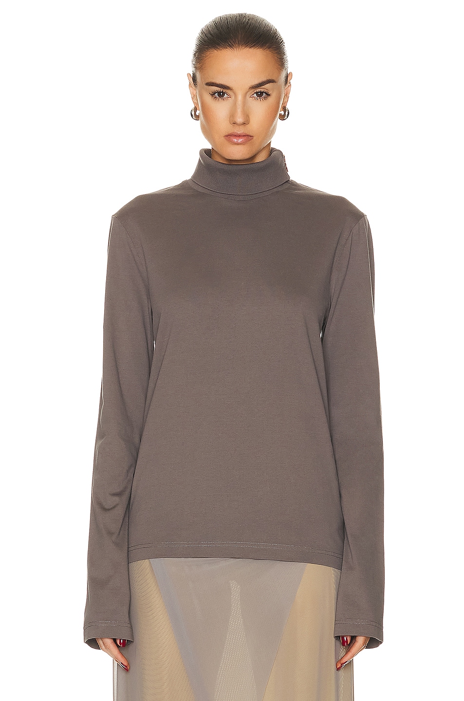 

Свитер Acne Studios Turtleneck Long Sleeve Top, цвет Mud Grey