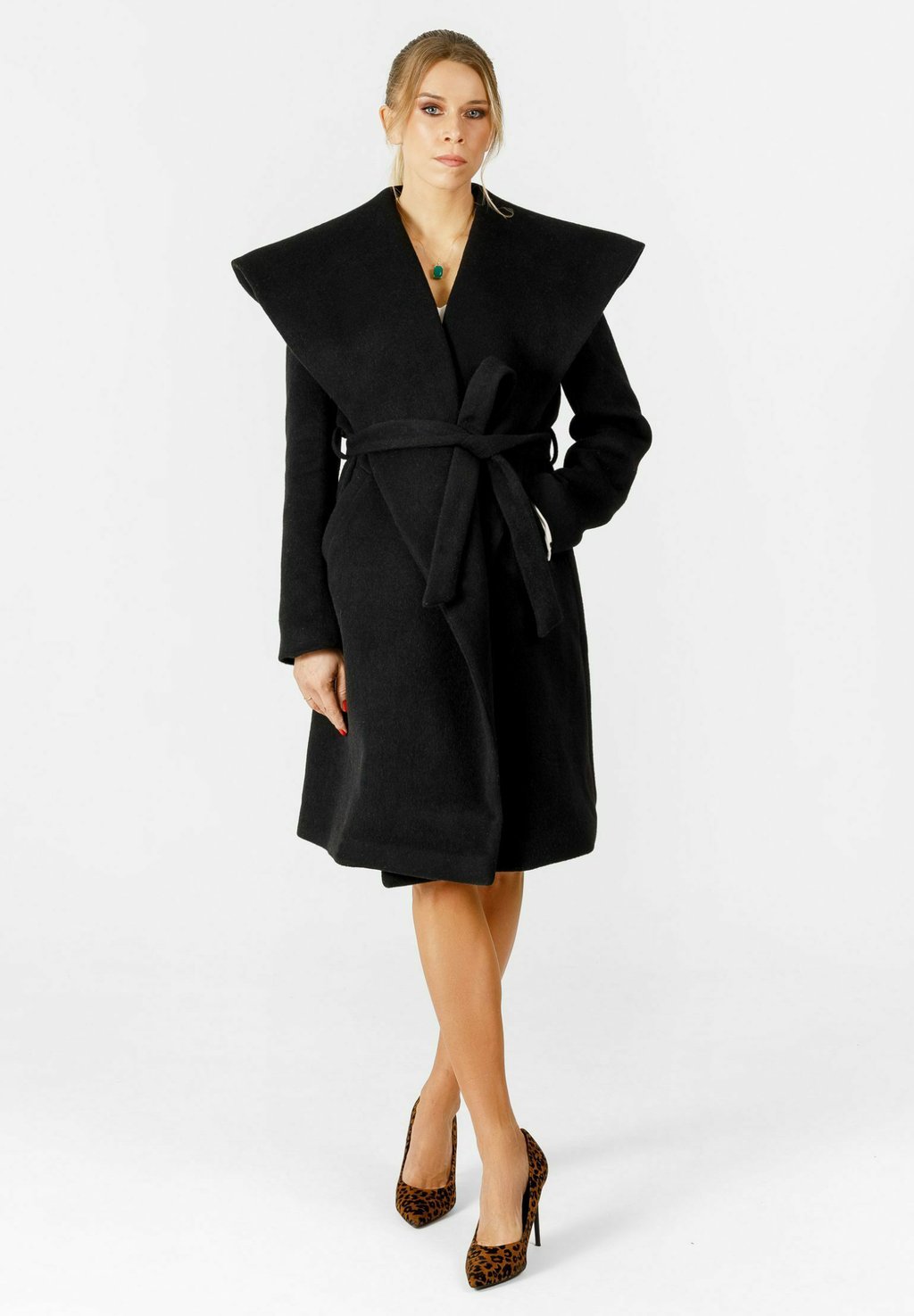 Пальто классическое Anya KAYA TURELLO, черный платье kaya turello молочный