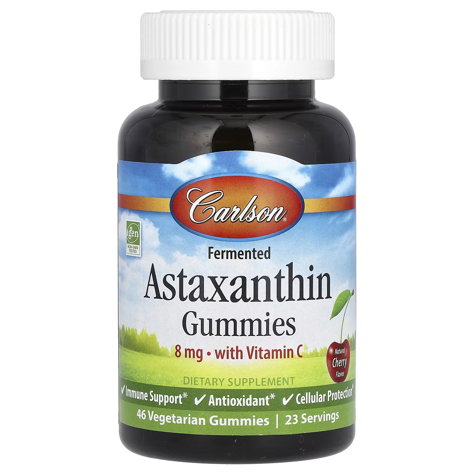 Пищевая добавка Carlson с ферментированным астаксантином и витамином С, 46 жевательных конфет