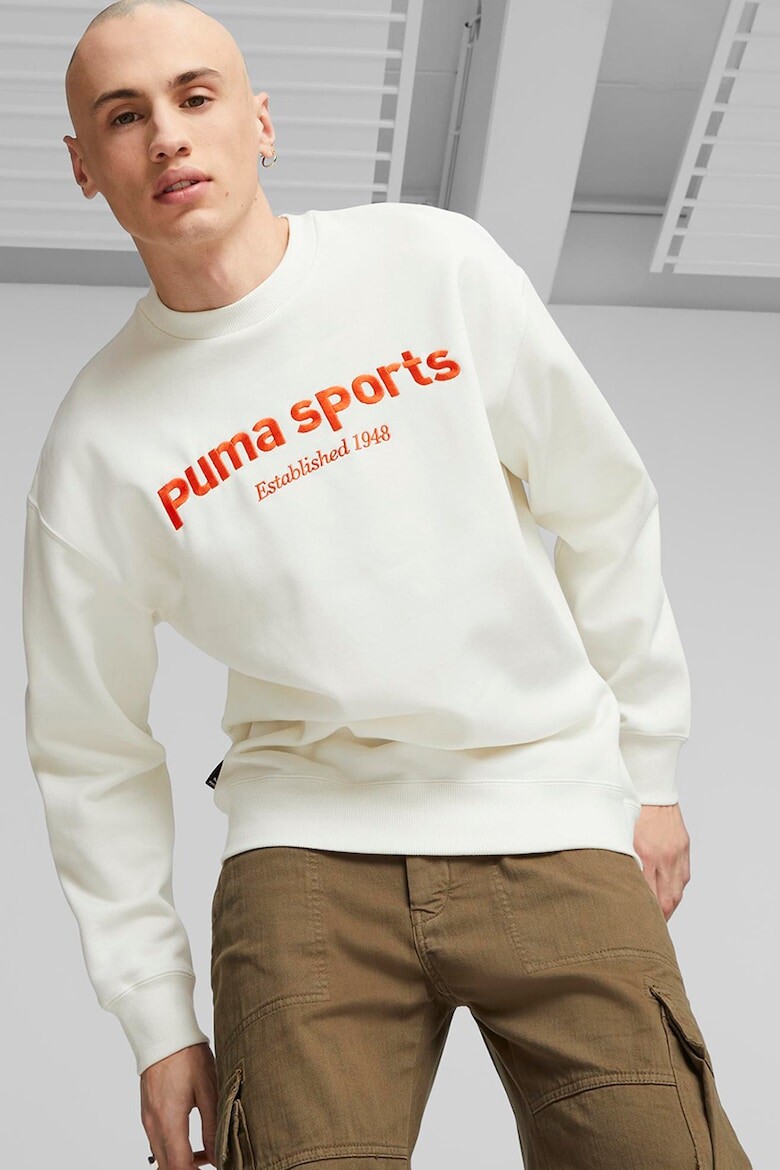

Толстовка с овальным вырезом и вышитым логотипом Puma, оранжевый