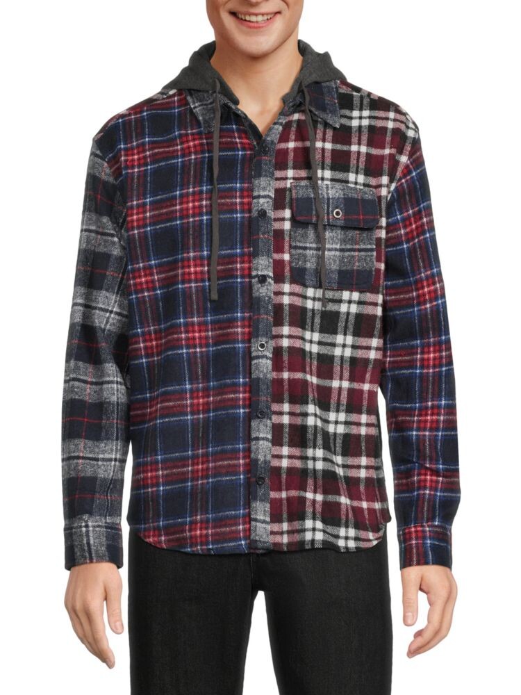 

Рубашка в клетку с капюшоном Hedge, цвет Red Multi