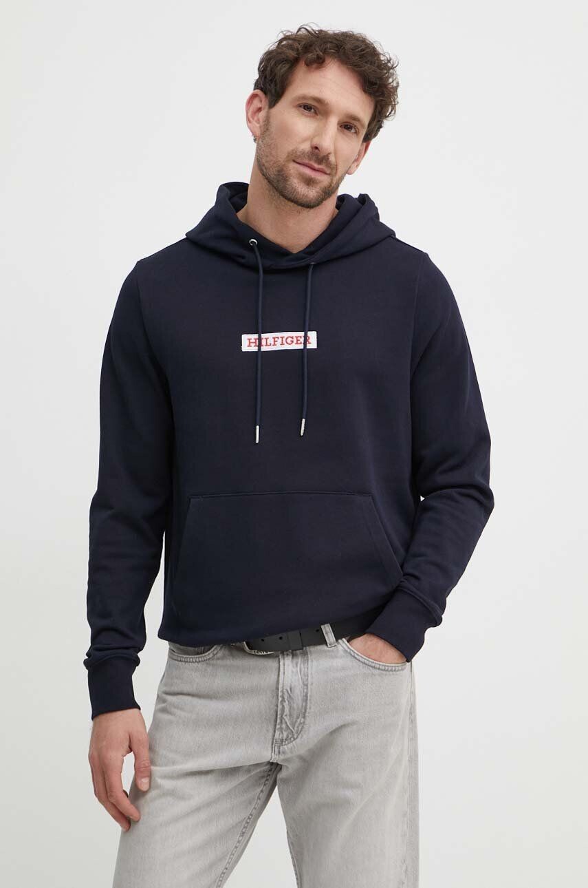 

Хлопковая толстовка Tommy Hilfiger, темно-синий