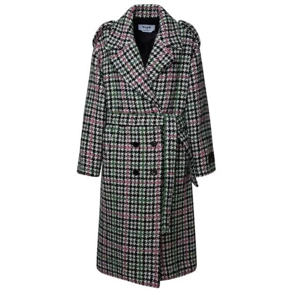 

Пальто wool blend coat Msgm, мультиколор