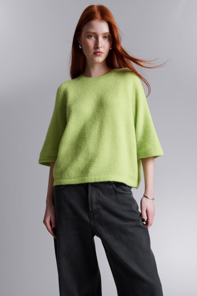 

Вязаная футболка и другие истории H&M, зеленый