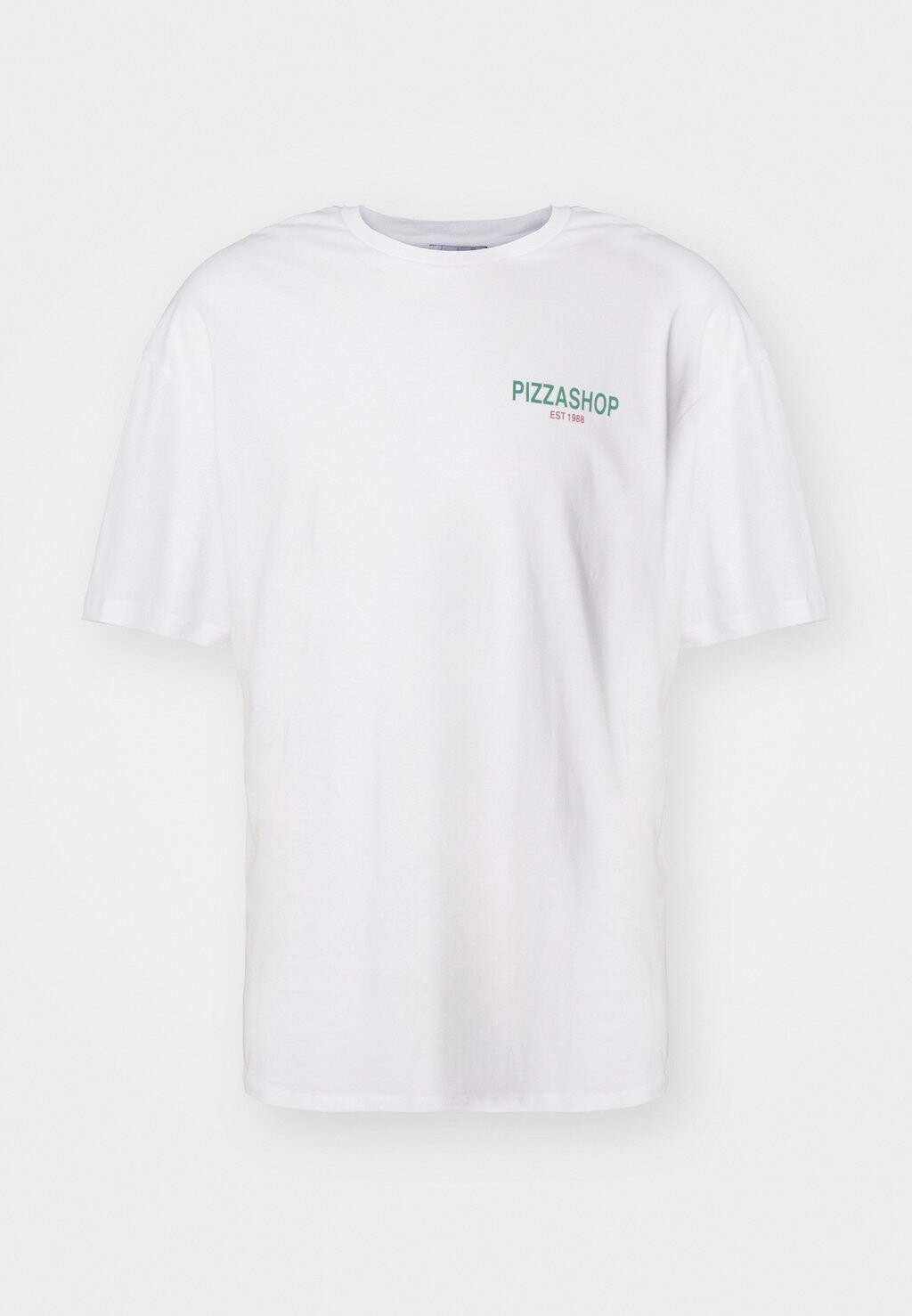 

Футболка с набивным рисунком Jorpizzashop Tee Crew Neck Unisex Jack & Jones, ярко-белая