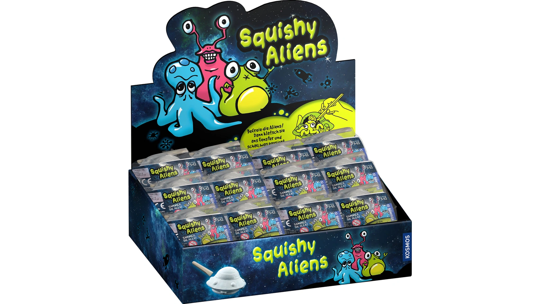 цена Squishy aliens, 1 шт, в ассортименте Kosmos