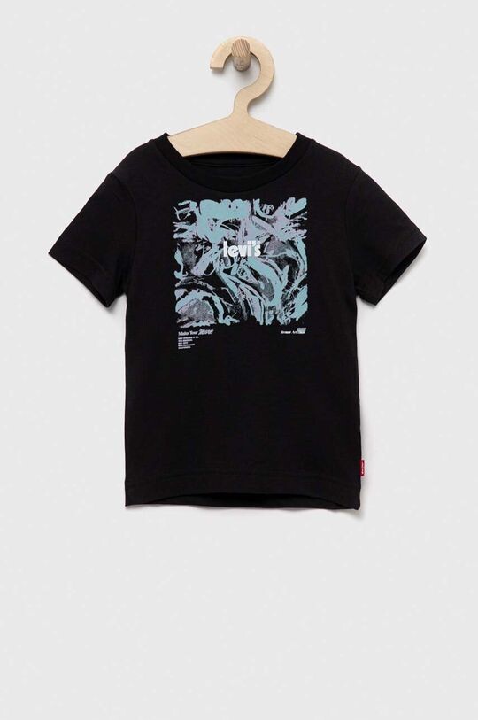 

Детская хлопковая футболка Levi's, черный
