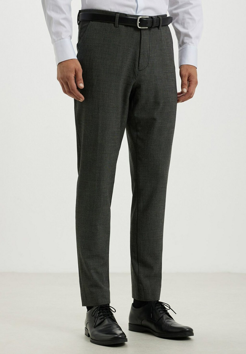 Элегантные брюки Con Microfantasia Calliope, цвет grigio брюки карго jogger con tasconi calliope бежевый