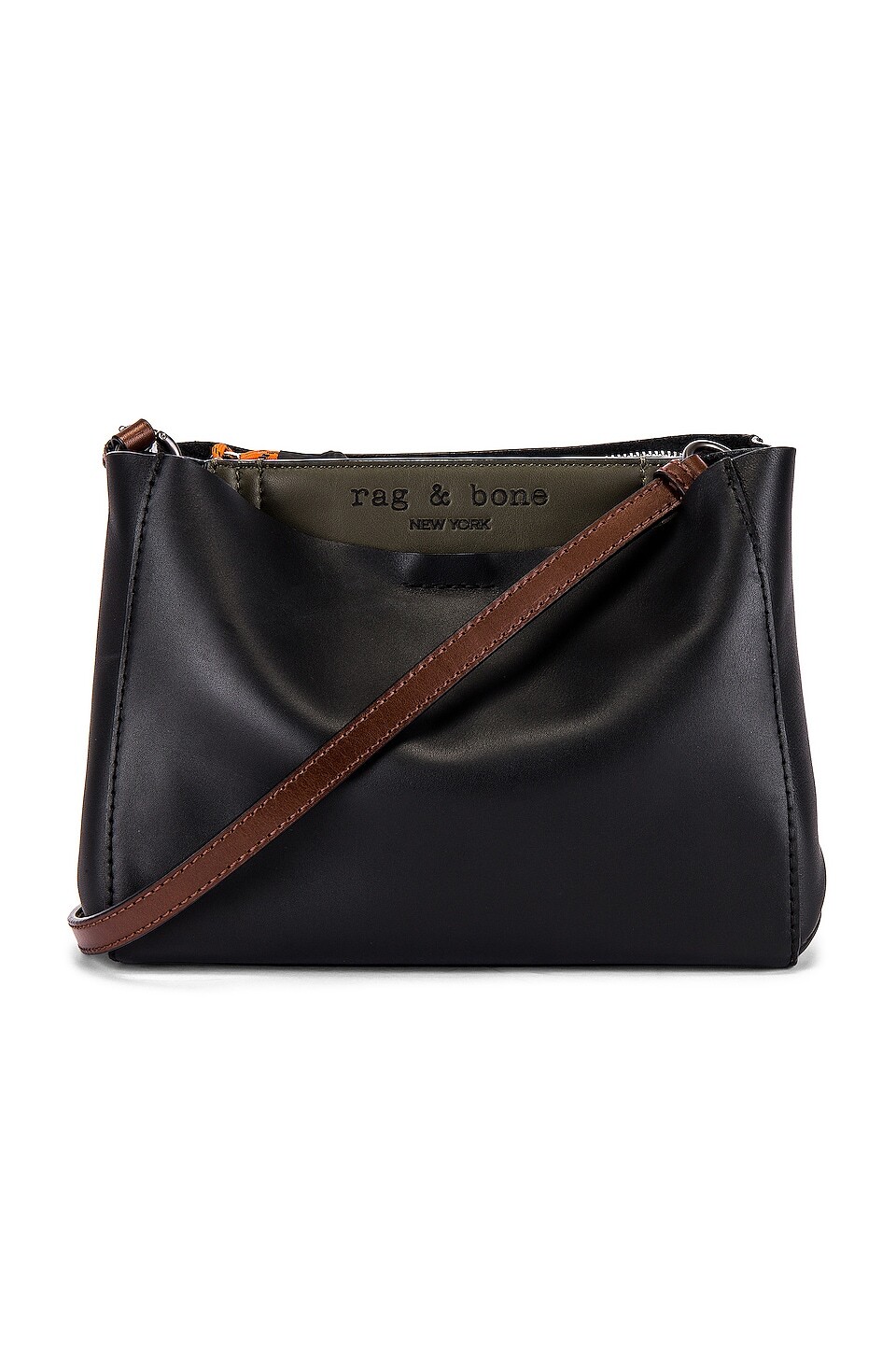 

Боди Rag & Bone Passenger Crossbody, цвет Black & Olive