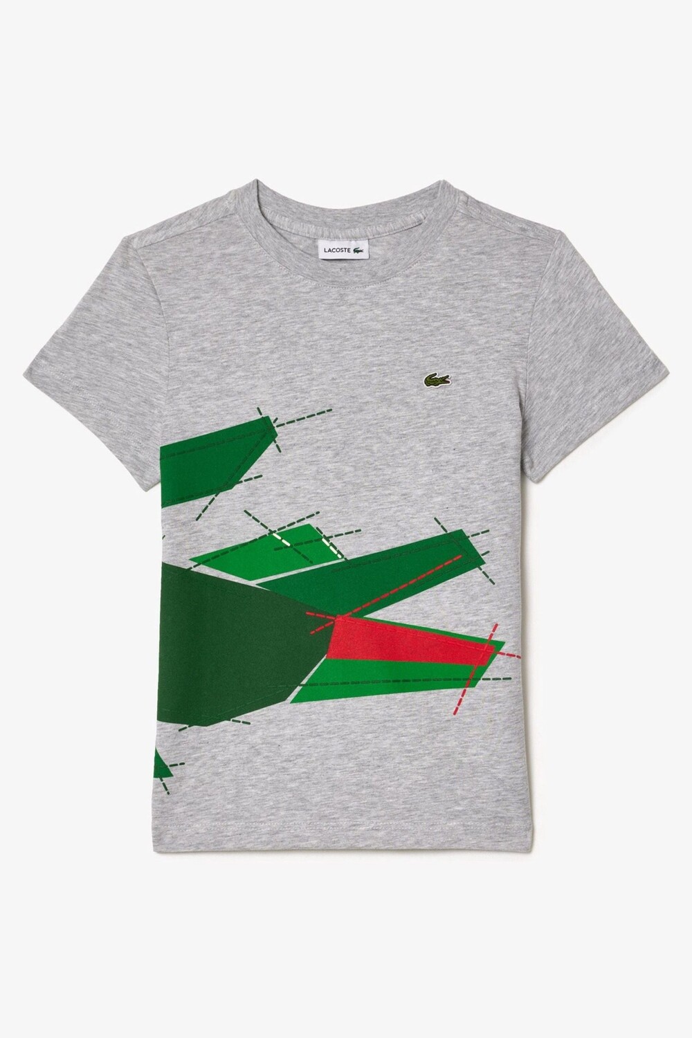 

Синяя праздничная футболка Lacoste, серый