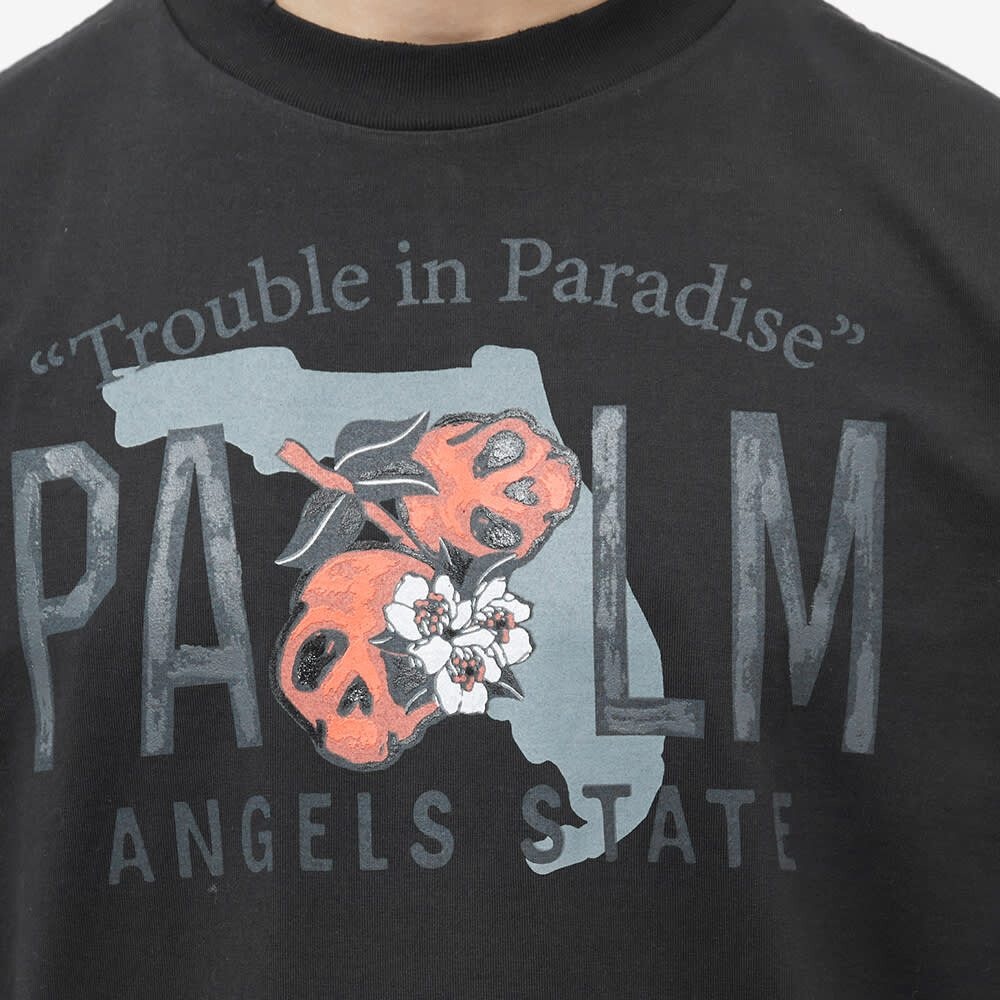 

Винтажная футболка Palm Angels East Coast, черный/зеленый