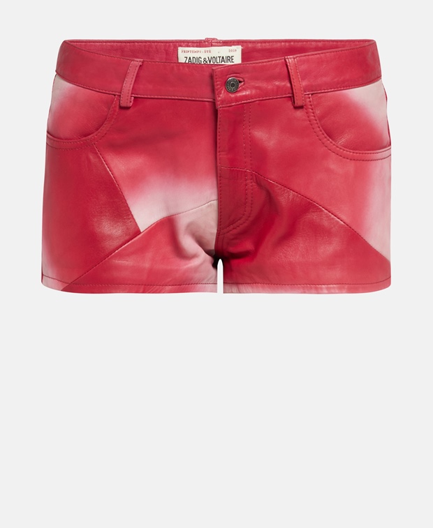 Кожаные шорты , темно-красный Zadig&Voltaire