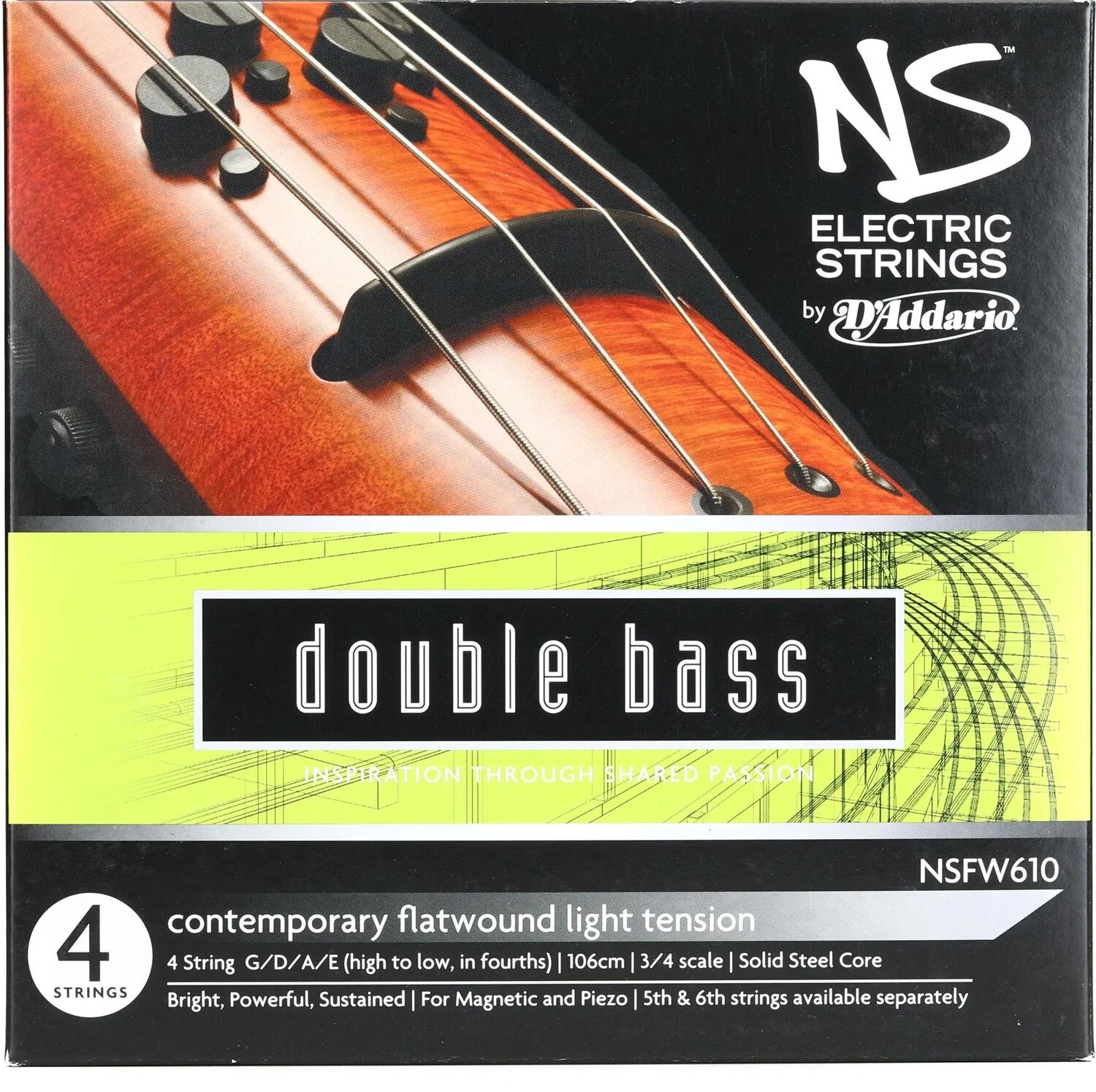 

D'Addario NSFW610 Набор струн для современной электрогитары для контрабаса