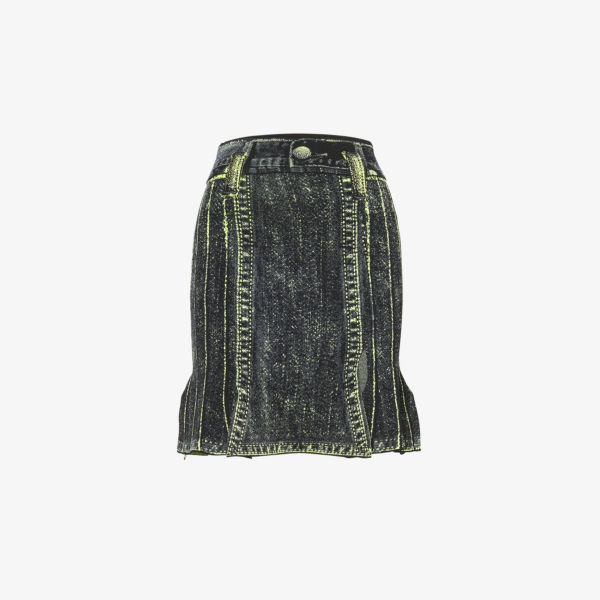 цена Трикотажная мини-юбка Dahlia со средней посадкой из переработанной вискозы и вискозы Ph5, черный